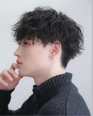 ショート パーマ ✨️メンズ特化波巻き ツイスパ✨️松本真生のヘアスタイル