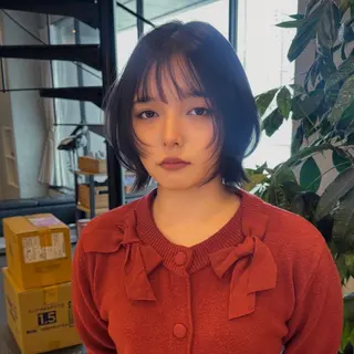 ショート カラー ベージュカラー/長岡 レイヤーカット/コウのヘアスタイル