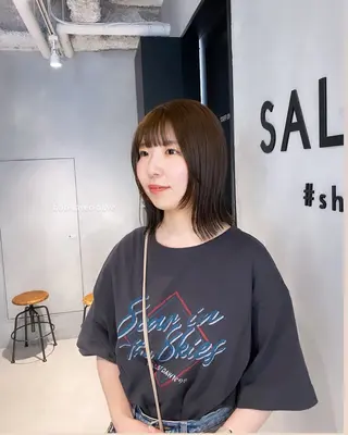 ミディアム カラー マンツーマン半個室 tamuraのヘアスタイル
