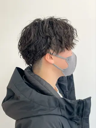 パーマ メンズ 髙田 聖弥のヘアスタイル