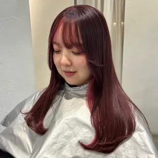ロング 盛れる透明感カラー・ momokaのヘアスタイル