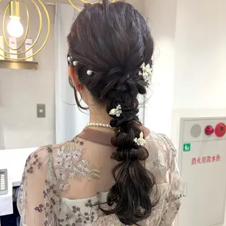 ヘアアレンジ 🍒透明感カラー/ セット/SAKURAのヘアスタイル