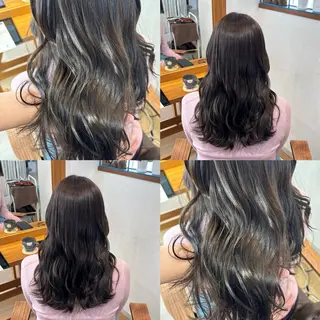 ロング カラー RINNO🌷透明感 カラー/縮毛矯正のヘアスタイル