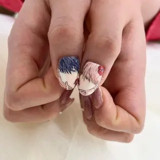 ミディアム 池袋痛ネイル Nok. 渡辺のネイルデザイン