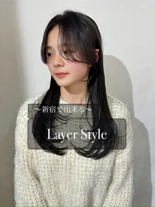ロング 平 一裕のヘアスタイル