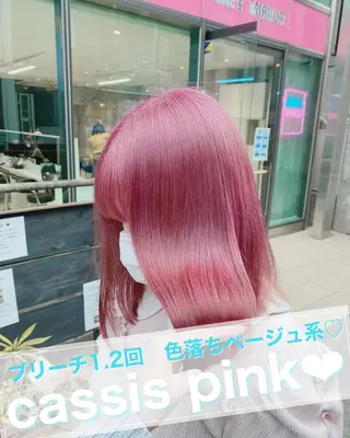 ミディアム 🤍ムラ修正ブリーチ 🤍原宿/YUUのヘアスタイル