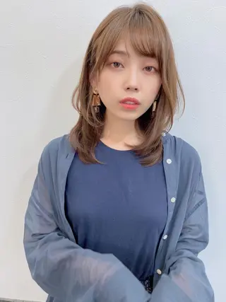 ミディアム 似合わせレイヤー 🇰🇷荒木洋文のヘアスタイル
