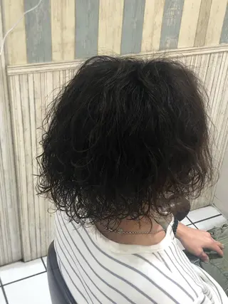 ミディアム パーマ 和田 真弥のヘアスタイル
