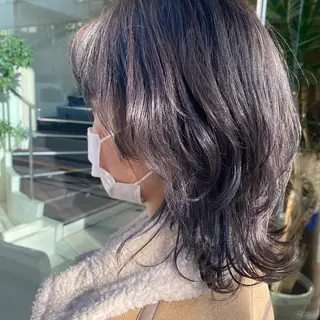 ミディアム カラー BiBi 武田 あやのヘアスタイル