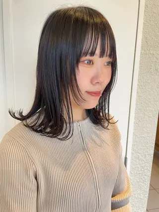 ミディアム カラー 透明感カラー/ 寺田千雅子のヘアスタイル