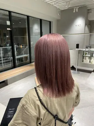 セミロング カラー ハイトーンカラー/ ダブルカラー/EMIのヘアスタイル