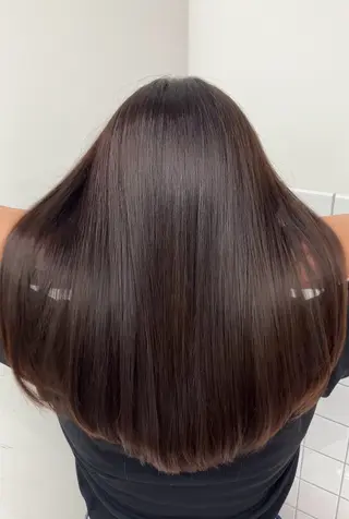 ロング カラー 髪質改善/艶カラー 縮毛矯正/みほのヘアスタイル