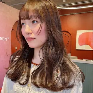 カラー オリーブ🎶アッシュ グレージュちひろ🧸のヘアスタイル