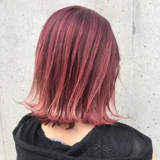 ミディアム カラー 韓国レイヤーカット 🧸ベージュカラーのヘアスタイル