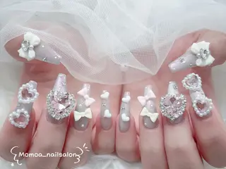 ネイル MoMoA Nail ネイル長さ出し専門店のネイルデザイン