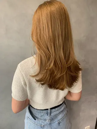 ロング カラー 平尾 樹里のヘアスタイル