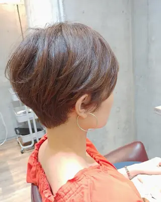 ショート カラー パーマ ヘアアレンジ 6月オープン♪豊見城 Lodattu✁清水のヘアスタイル