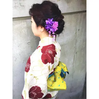 ロング ヘアアレンジ fio マナミのヘアスタイル