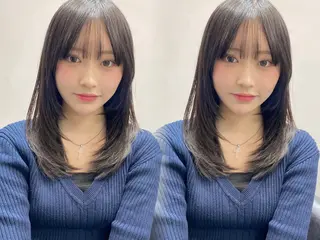 セミロング カラー etora渋谷店所属・レイヤー×髪質改善✨ 渋谷/佐藤侑哉のヘアスタイル