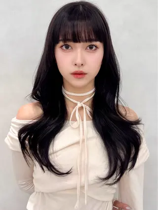 ロング 🔮韓国スタイル/艶 カラー/あやか🔮のヘアスタイル