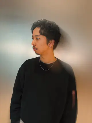 ショート パーマ メンズ 吉武 茂暉のヘアスタイル