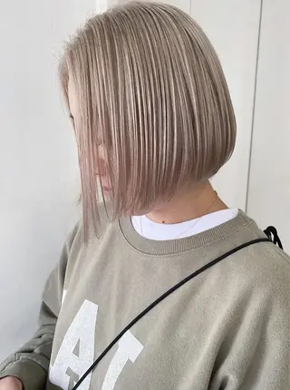 ミディアム カラー パーマ ヘアアレンジ メンズ ハイトーン/レイヤー 🌸さくらのヘアスタイル