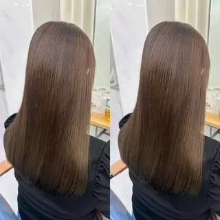ミディアム 縮毛矯正×ボブ💎 髪質改善/木下のヘアスタイル