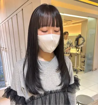 セミロング 🎼レイヤー/透明感 カラー/nene♬のヘアスタイル