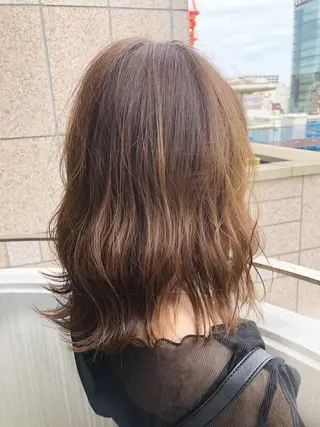 ミディアム カラーアンドケアリタ kitamuuuのヘアスタイル