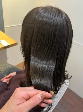ミディアム マンツーマン 縮毛矯正/マユコのヘアスタイル
