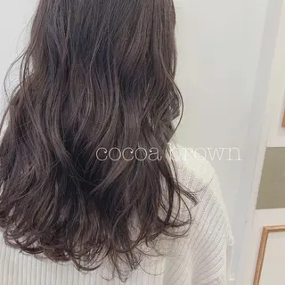 セミロング カラー ぱつっとボブ/ 小野あかねのヘアスタイル