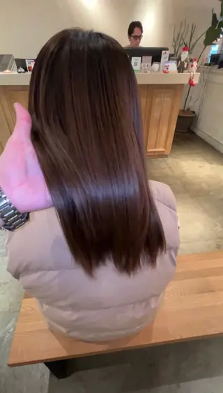 セミロング 韓国風カット/ 髪質改善 黒崎のヘアスタイル