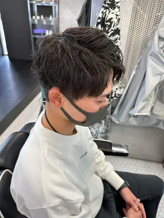 ミディアム カラー パーマ メンズ メンズ専門美容室 /久徳大輝のヘアスタイル