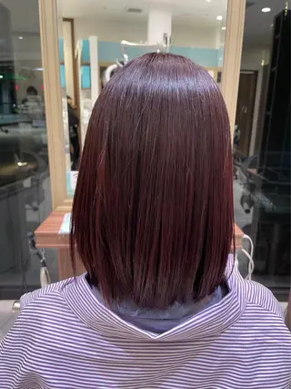 セミロング 加藤 里歩のヘアスタイル