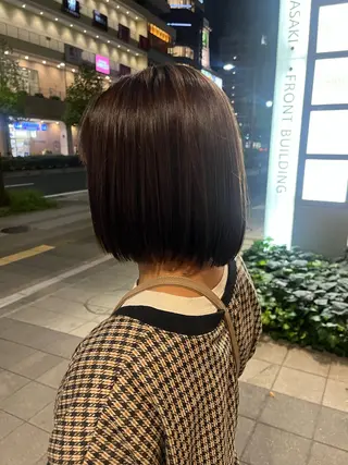 パーマ ルナ|縮毛矯正 ×デザインカラー🥝のヘアスタイル