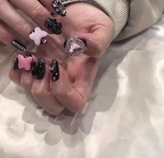 ネイル パラあり！フィルイン 美フォルムのネイルデザイン