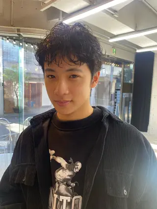 ショート パーマ 大石 沙季のヘアスタイル