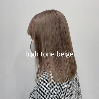 セミロング 暖色カラー推し/ トヤエリコのヘアスタイル