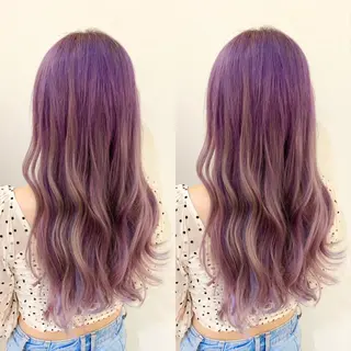 ロング カラー シールエクステ×美髪 改善/ヨシモトカンジのヘアスタイル