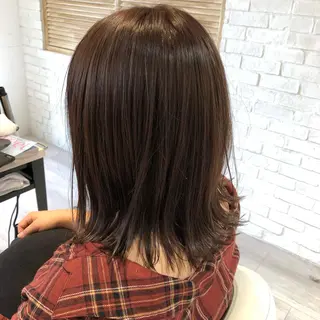ミディアム カラー 金子 富士のヘアスタイル