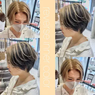 ショート カラー ✨髪質改善専門店✨ QOLU✨のヘアスタイル
