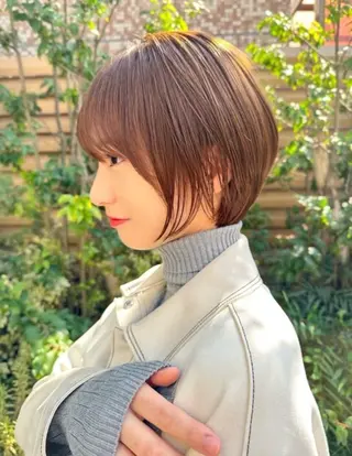 ショート 中顔面短縮 顔まわり新田大翔のヘアスタイル