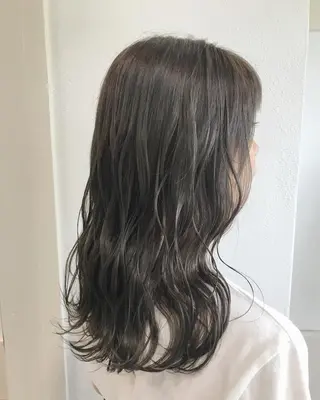 ミディアム カラー ヘアアレンジ GiseL天神カラー 髪質改善/ブリーチのヘアスタイル