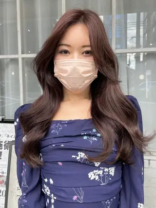 ロング 韓国風🤍 イワサキ　リコ🍒のヘアスタイル