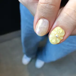 ロング カラー ヘアアレンジ キッズ ネイル マツエク・マツパ 福田 加奈のネイルデザイン