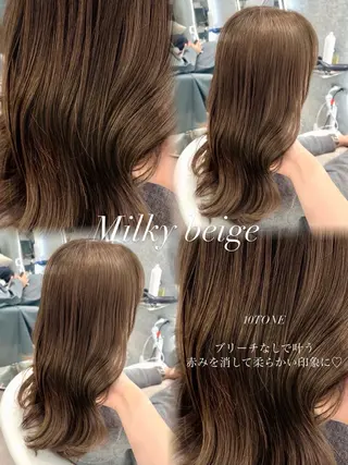 セミロング 大宮🤍縮毛矯正 レイヤー🪽なるのヘアスタイル
