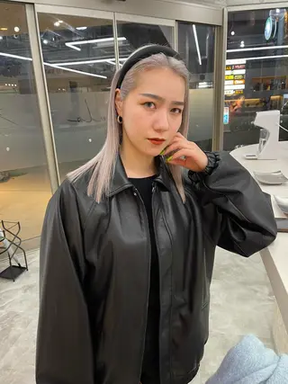 ミディアム 福山 晴香のヘアスタイル