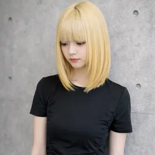 ミディアム カラー 一ノ瀬 暁のヘアスタイル