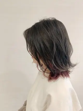 ミディアム カラー パーマ ヘアアレンジ キッズ MODE K´s eau髪質改善特化のヘアスタイル
