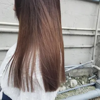 ロング カラー 🙃 透明感カラー/ボブのヘアスタイル